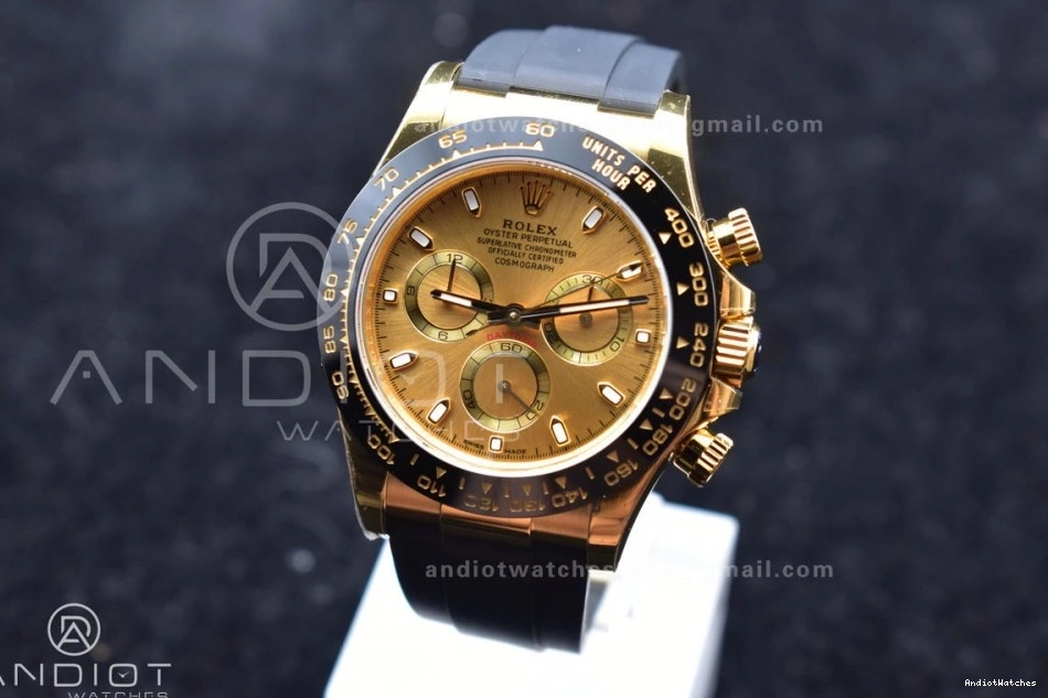 Best 116518 SA Oysterflex Reliable 764 Strap Dial Daytona on BTF 1:1 Rubber Edition Lume YG 0131